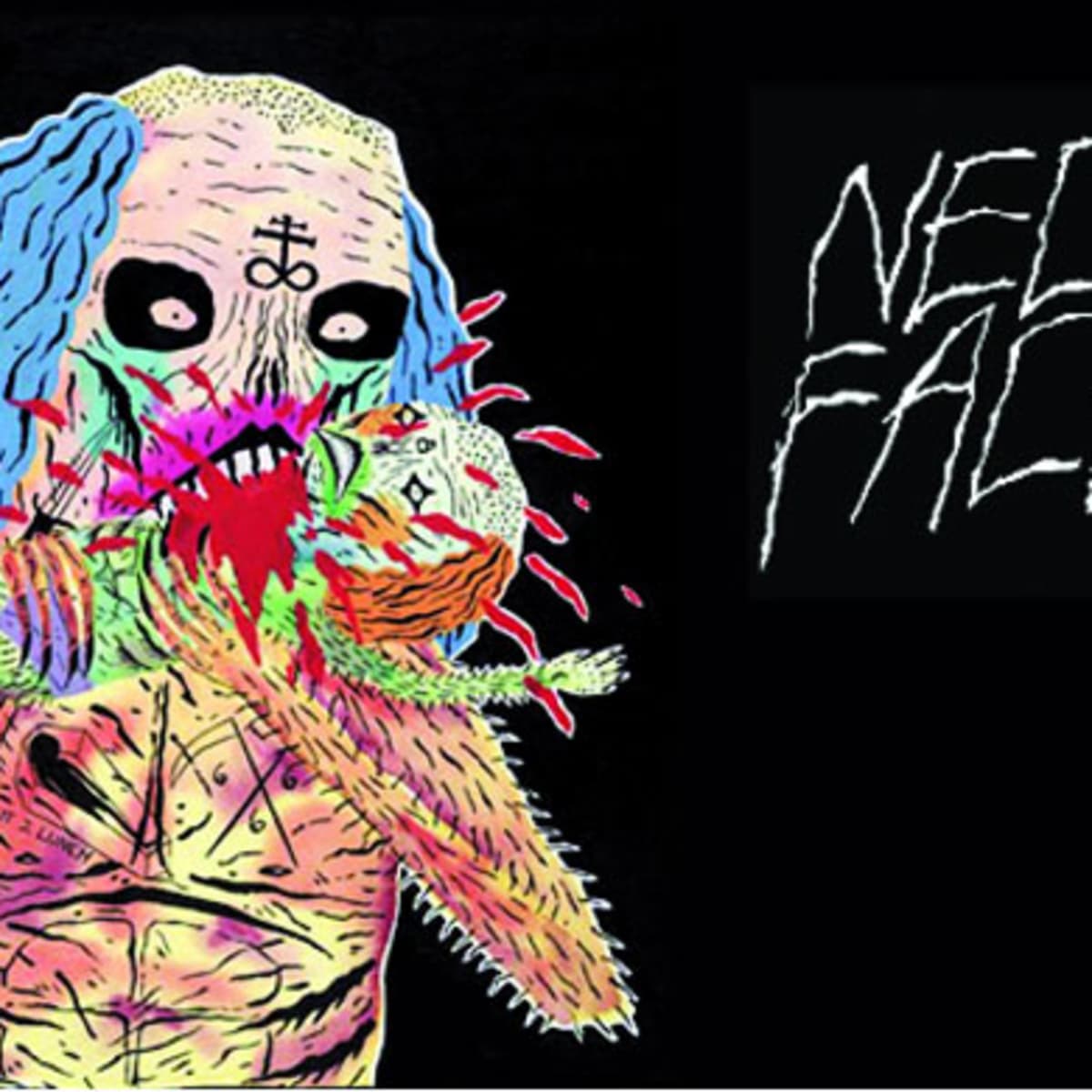 １着でも送料無料 一点物 NECKFACE ネックフェイス 直筆 原画 アート