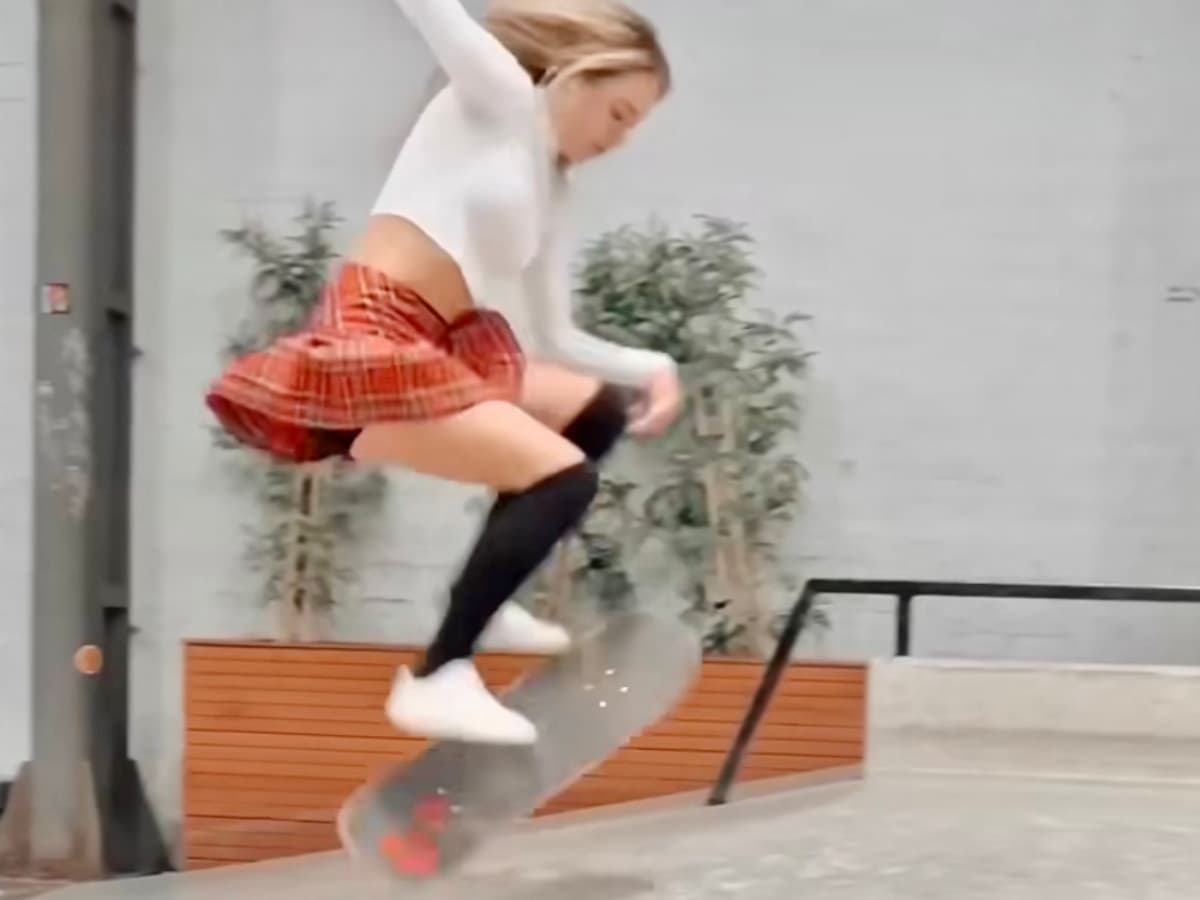 Video: She Does 18 Epic Tricks For Her 18th Birthday, Ankle Roll And All -  TransWorld SKATEboarding Magazine