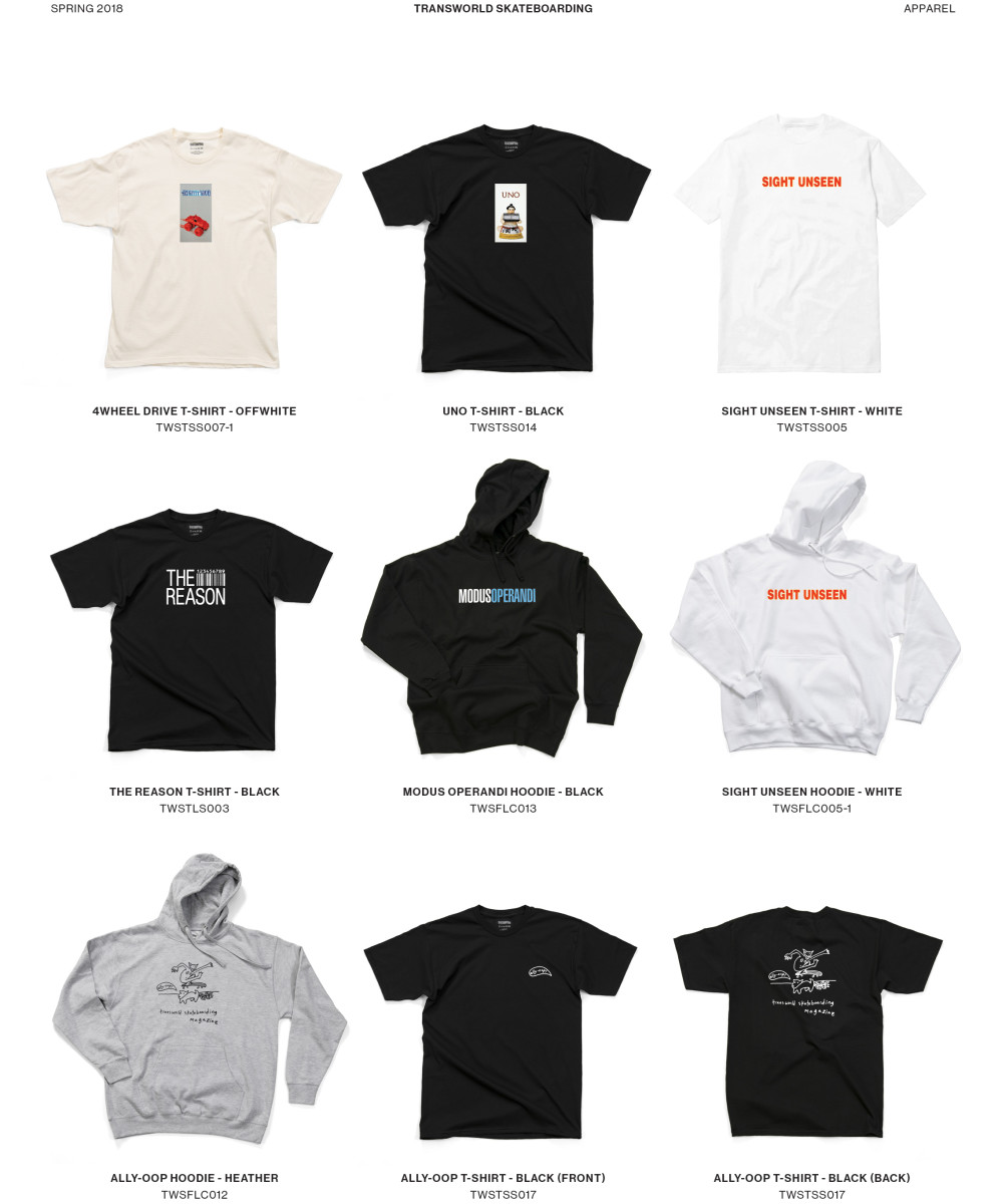 TWS 2018 Spring Apparel - TransWorld SKATEboarding Magazine