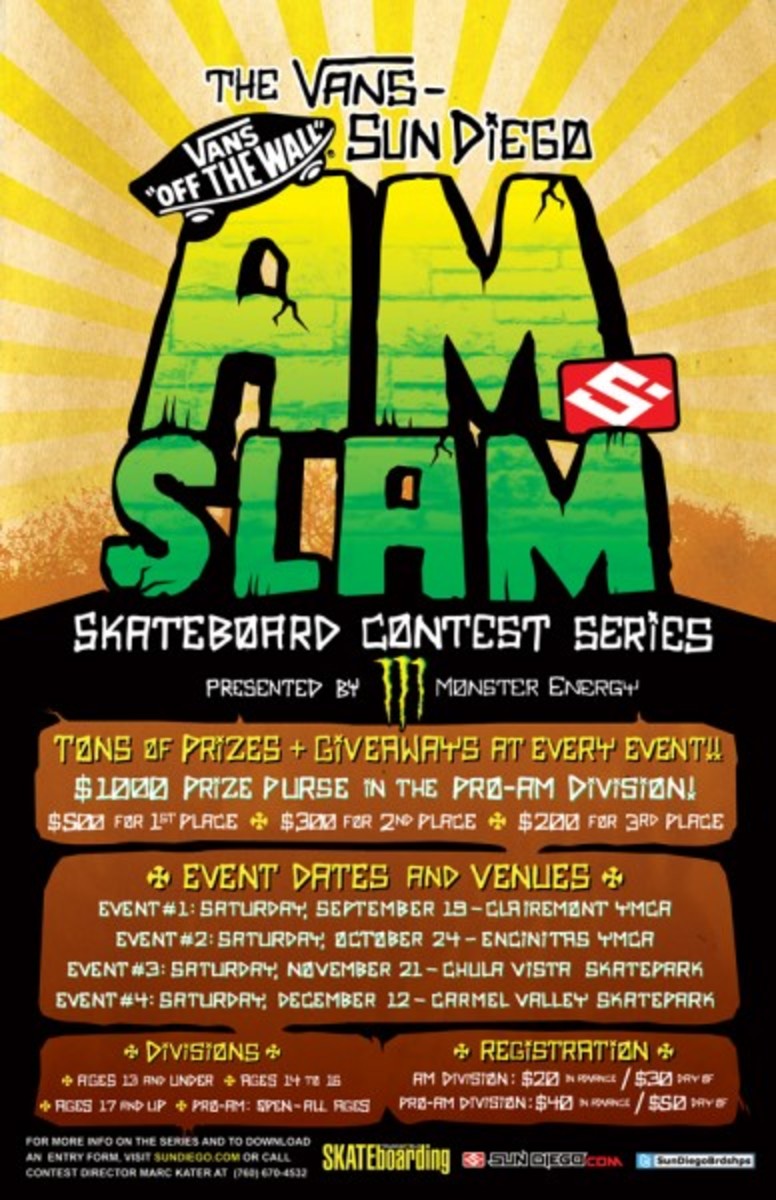 Sun Diego AM SLAM Contest TransWorld SKATEboarding Magazine