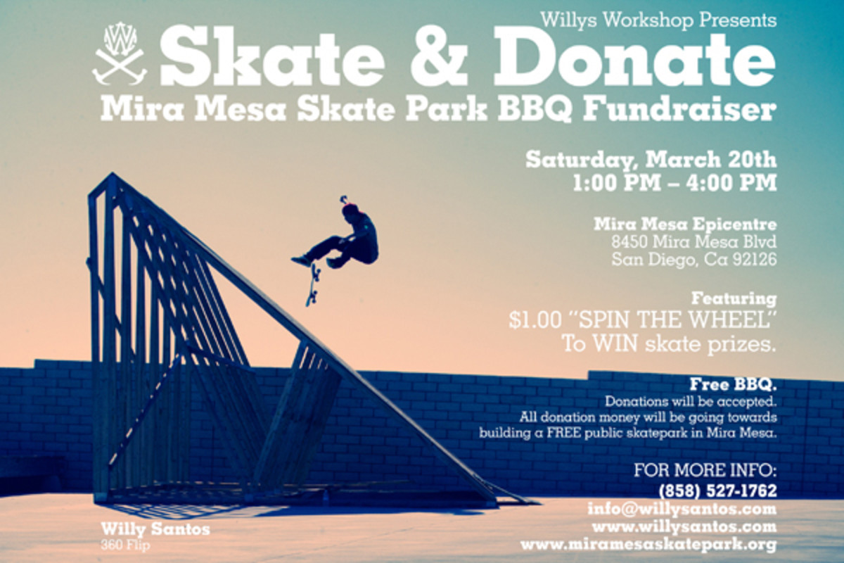 Mira Mesa Skatepark Fundraiser - TransWorld SKATEboarding Magazine