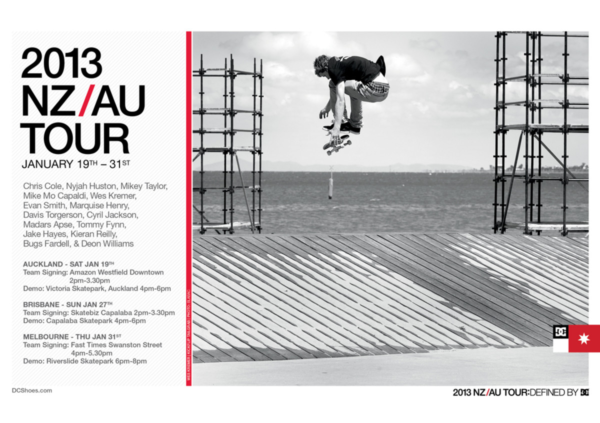 DC 2013 NZ AU TOUR TransWorld SKATEboarding Magazine