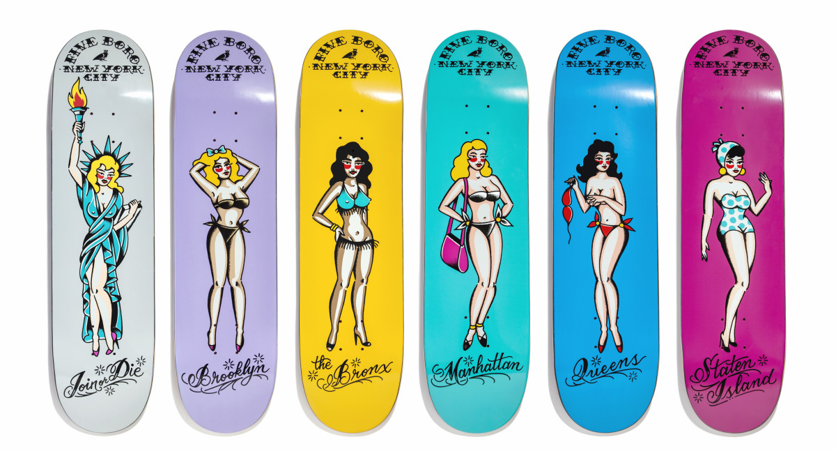 5Boro x Smith St. Tattoo Parlour Pin Up Series TransWorld SKATEboarding Magazine